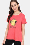 Rosaline Mystic Town Knit Cotton Top (Pack of 2) - Red Purple — thumbnail 3